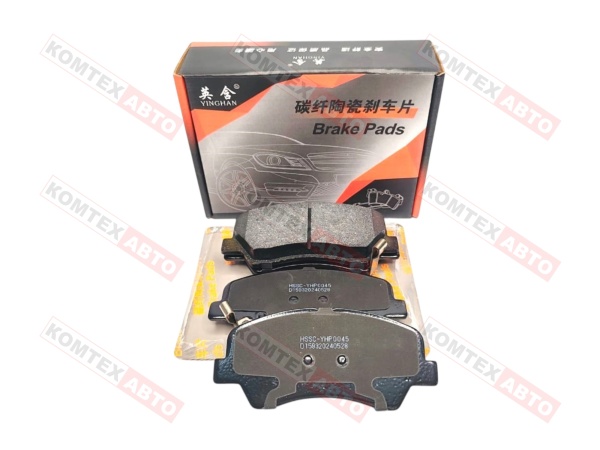 Колодки тормозные передние SM Hyundai Solaris KIA Rio (с отв. под скобы, пр-ль YingHan)