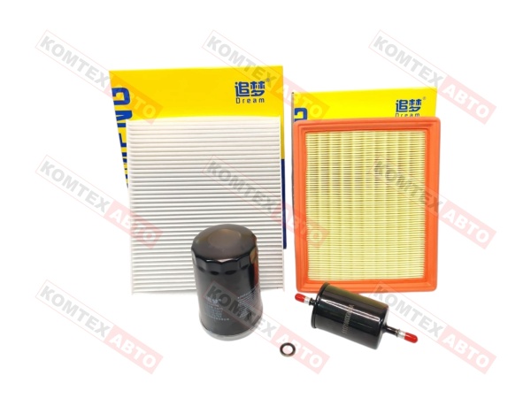 Комплект фильтров с топливным фильтром для Haval F7 и Haval F7X 2.0л 190л/с