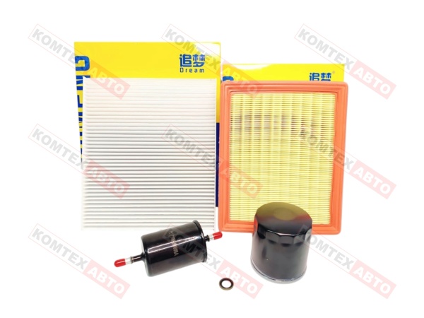 Комплект фильтров с топливным фильтром для Haval F7 и Haval F7X 1.5л 150 л/с