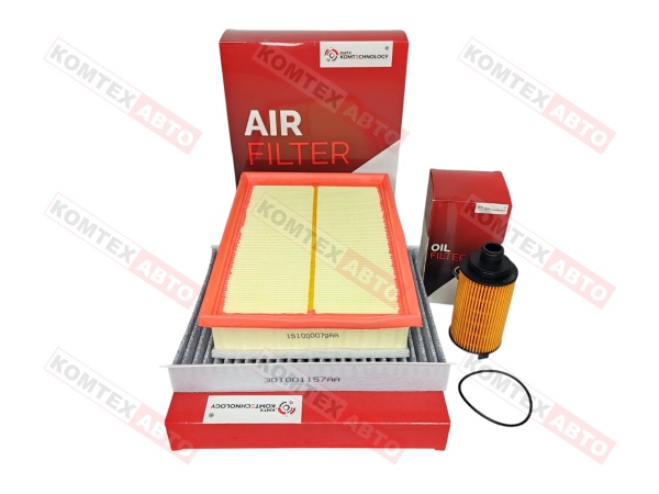 Комплект фильтров Chery Tiggo 8 Pro 1.6 с салонным угольным фильтром