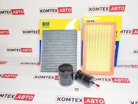 Комплект фильтров c топливным и салонным угольным фильтром для Haval Jolion 1.5T 150л/с