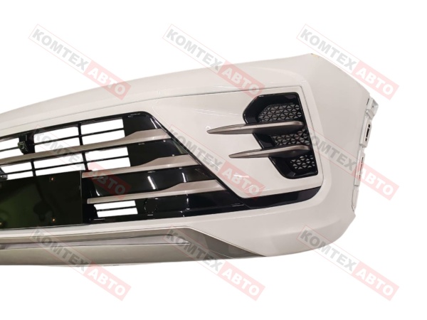 Бампер передний Exeed LX 2021- в сборе в цвете (белый, синий, серый) 602001890AA/602001916AA/60200