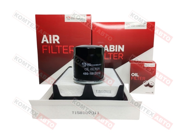 Комплект фильтров для 1.5 Chery Tiggo 7Pro 7ProMax, 4 рестайл 4Pro, 8, Omoda C5, Exeed LX