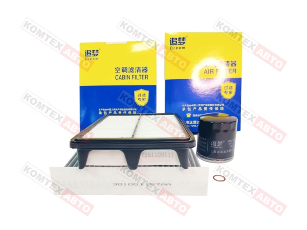 Комплект фильтров 1.5 Chery Tiggo 7Pro 7ProMax, 4рест. 4Pro, 8, Omoda C5, Exeed LX с угольным ф-м