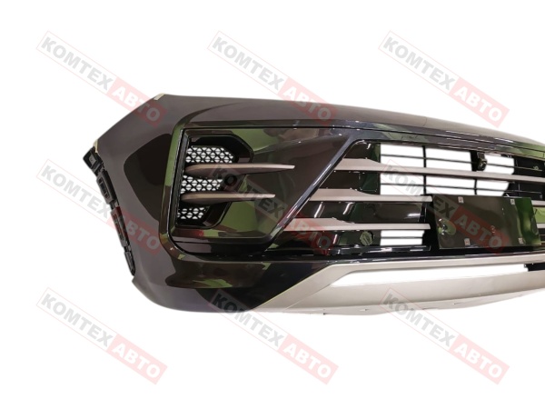 Бампер передний Exeed LX 2021- в сборе в цвете Б/У (графит) 602001890AA/602001916AA/602000763AAAKH