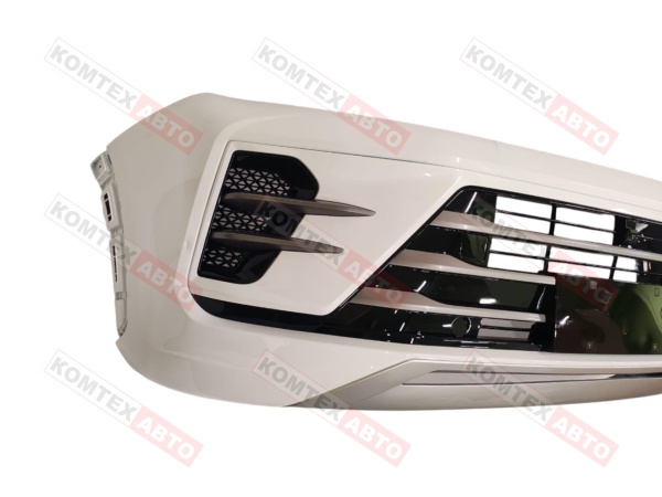 Бампер передний Exeed LX 2021- в сборе в цвете (белый, синий, серый) 602001890AA/602001916AA/60200