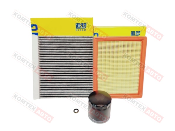 Комплект фильтров с салонным угольным фильтром для Haval F7 и Haval F7X 1.5л 150 л/с