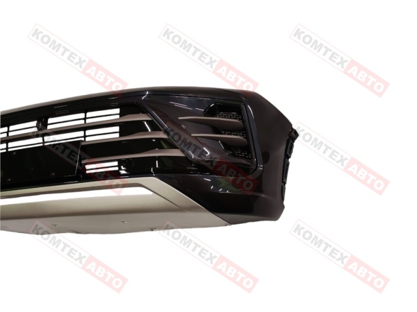 Бампер передний Exeed LX 2021- в сборе в цвете Б/У (графит) 602001890AA/602001916AA/602000763AAAKH